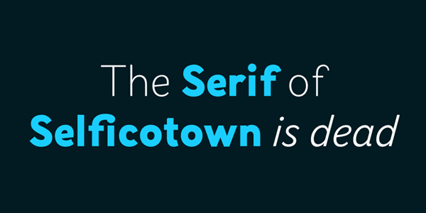 Selfica - Sans Serif Version of the Selfico Font Family