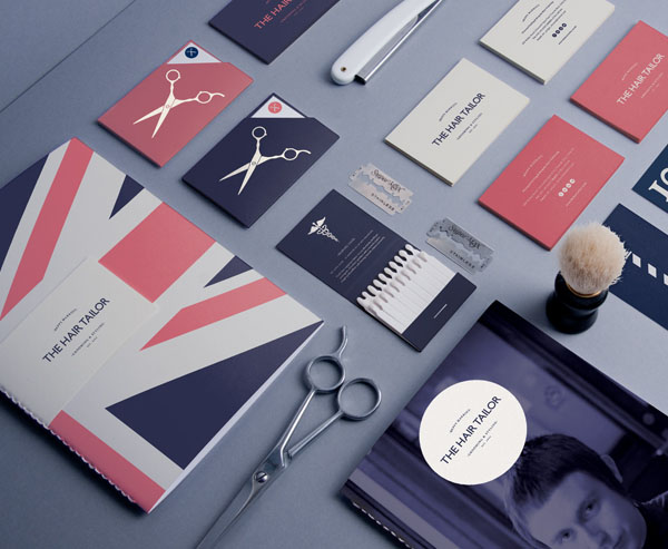 The Hair Tailor - British hair and fashion stylist brand identity by Pete Gardner