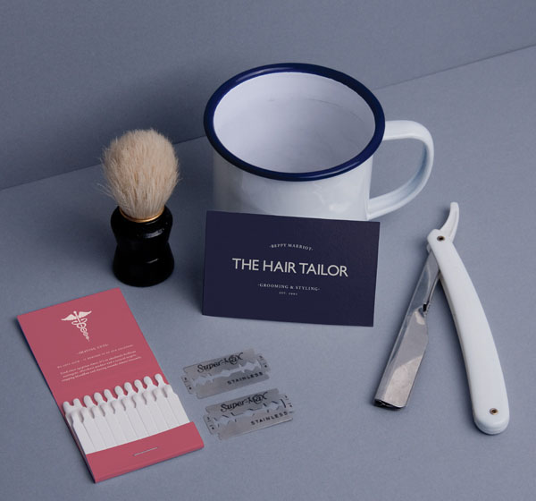 The Hair Tailor - hair and fashion stylist identity by Pete Gardner