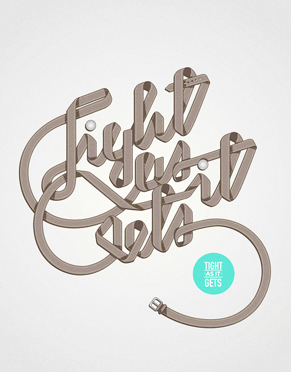 Tight as it gets - Typographic Artwork by Marko Purac