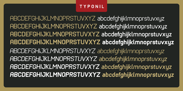 Typonil - Font Family by Ahmet Altun