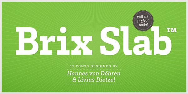Brix Slab Font Family by HVD Fonts