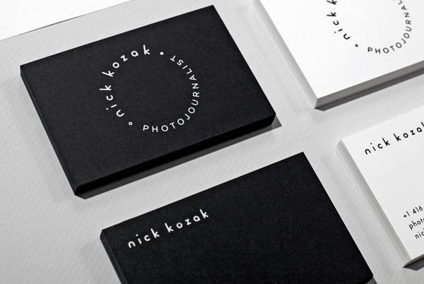 Business Cards for Photojournalist Nick Kozak