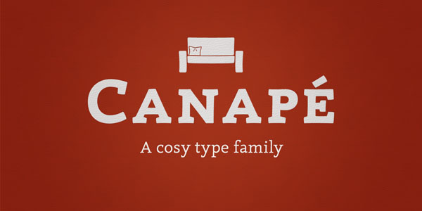 Canapé - A Cosy Type Family by Sebastian Nagel