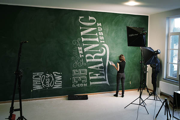 Chalk Lettering by Coming Soon for Modus Cover