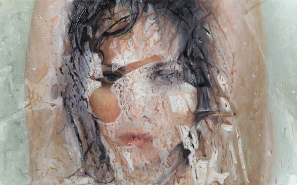 Comply  - oil painting on panel by Alyssa Monks, 2013