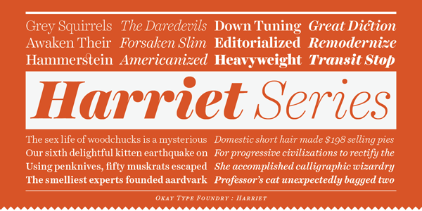 Harriet Series - Serif Font Family by Okay Type
