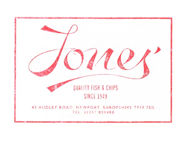 Jones' Fish & Chips - Brand Identity Design by Andreas Neophytou