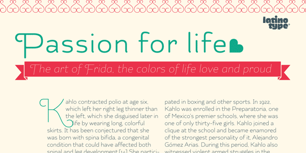 Kahlo Rounded Font Family by Latinotype