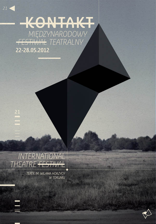 Kontakt – International Theatre Festival - Event Poster Design by Radek Staniec