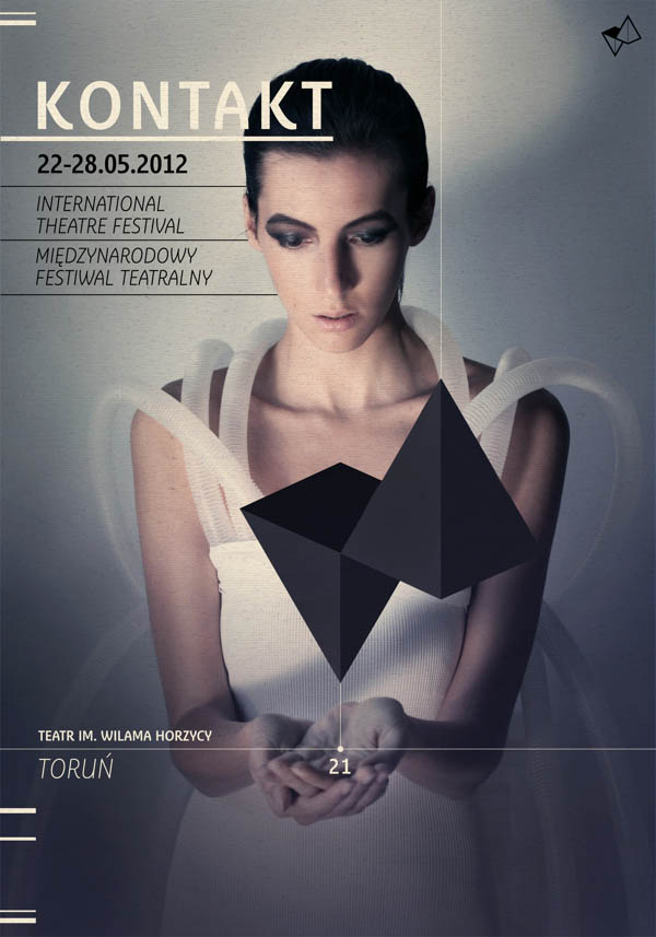 Kontakt – International Theatre Festival - Poster by Radek Staniec