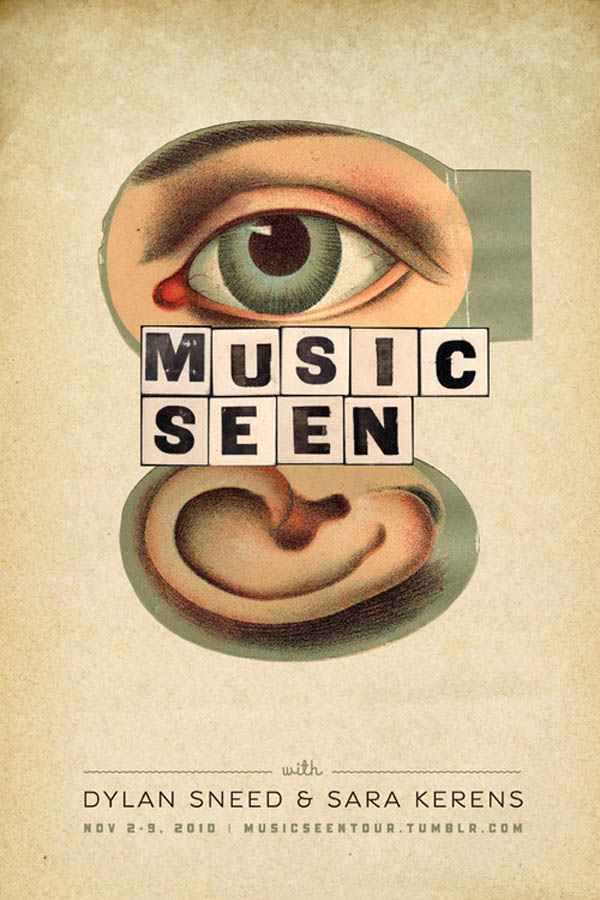 Music Seen Tour Poster Design by Jeff Rogers