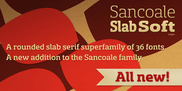 Sancoale Slab Soft – Serif Font Family by Insigne