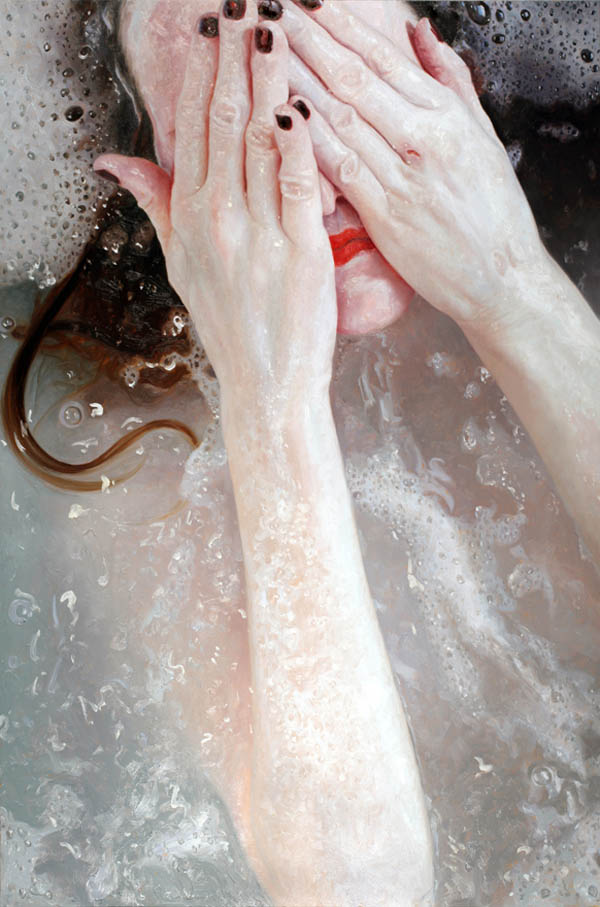Tell  - oil painting on panel by Alyssa Monks, 2011