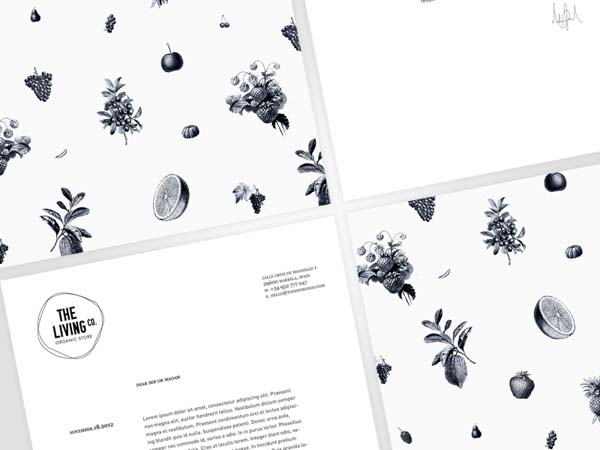 The Living Co. - Organic Store - Identity by Big Horror Athens