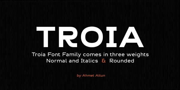 Troia Font Family by Ahmet Altun