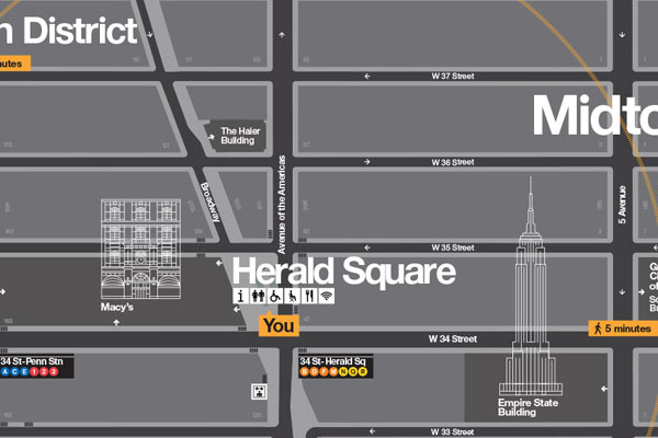 WalkNYC Wayfinding System - Map