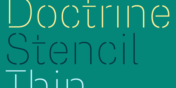 Doctrine Stencil - Display Typeface by Virus