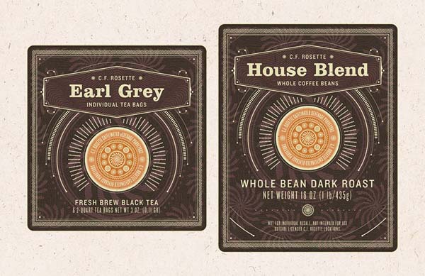 Earl Grey and Coffee House Blend - Design by Alex Varanese