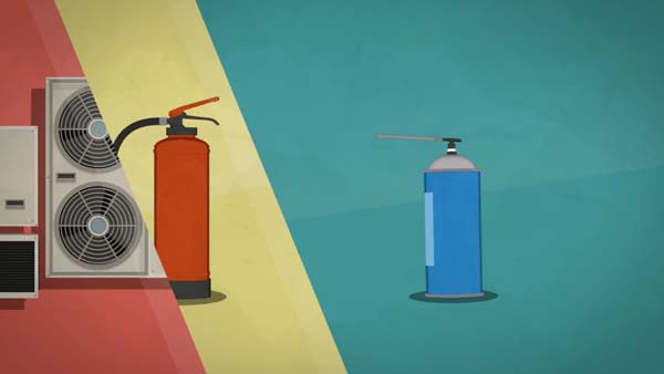 F-Gases - Illustration and Animation by Uli Henrik Streckenbach