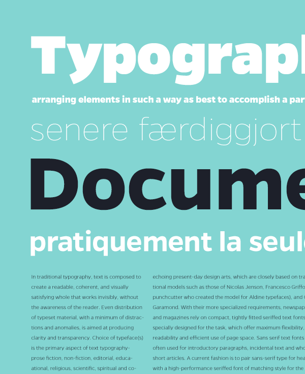 Gentona - sans serif typeface by Rene Bieder