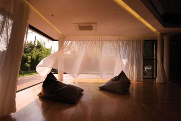 Ground Floor of the Baan Moom House in Bangkok, Thailand by Integrated Field