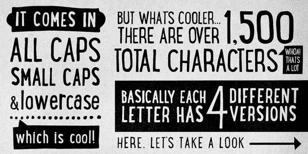 Lunchbox - grungy typeface by Kimmy Design