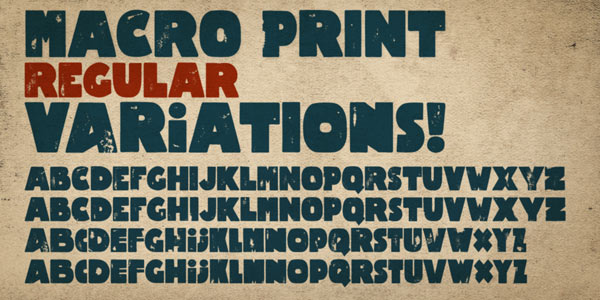 Macro Print Regular Variations