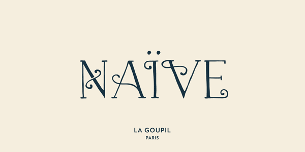 Naive Fantaisies - handwritten serif font by La Goupil