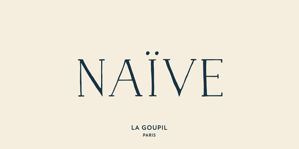 Naive - handwritten serif typeface by La Goupil