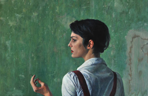 Magda Green - Painting by Alex Russell Flint