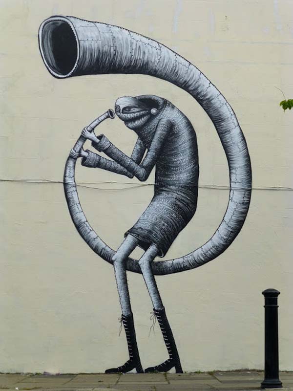 Phlegm Street Art Painting - Dulwich, South London