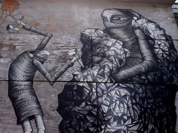 Phlegm Street Art Painting - Mural festival