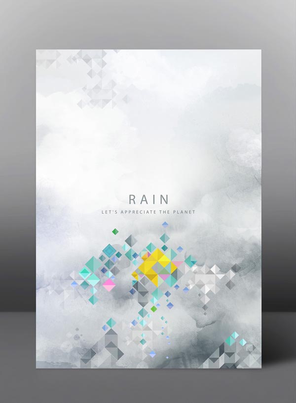 Rain - Let's appreciate the planet - Graphic Poster Series by jDstyle