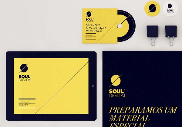 Soul Digital - Yellow and Black Identity Design by Isabela Rodrigues - Sweety Branding Studio