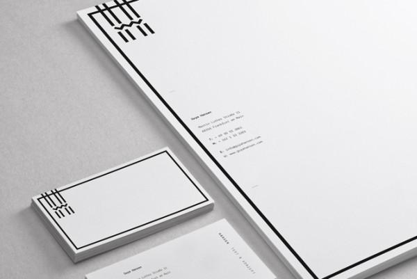 Stationery by Woodlake Design Studio for Hansen Text & Concept