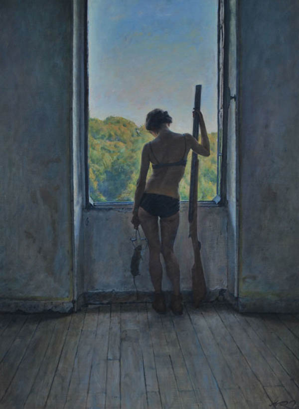 The Rat Catcher - Painting by Alex Russell Flint