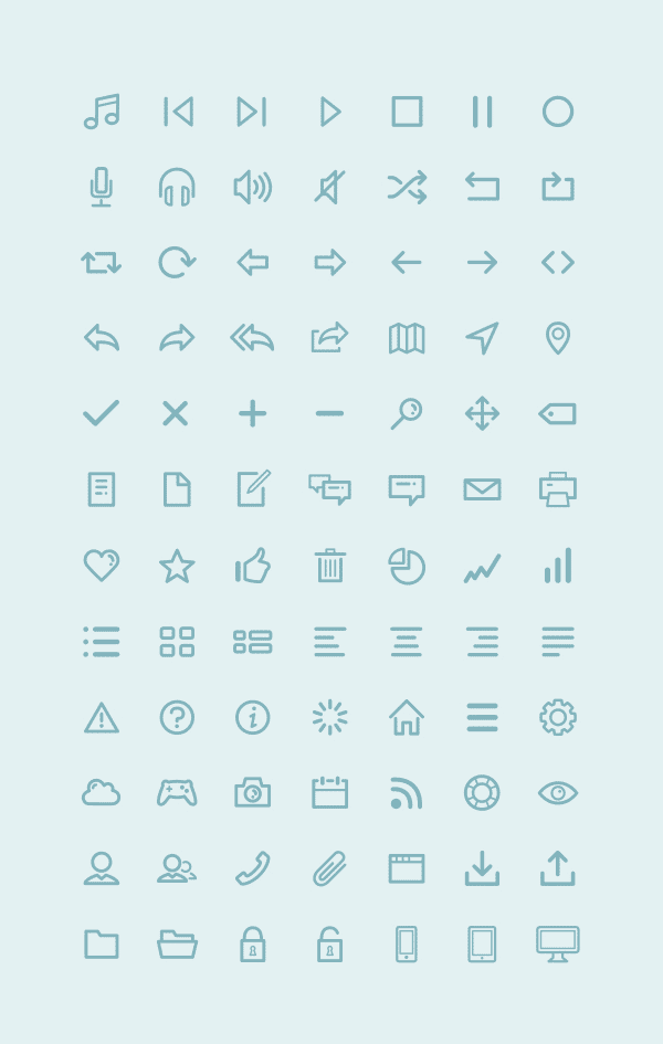 Free Icon Set by Amit Jakhu - Examples