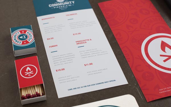 Community Pizzeria - Corporate Identity by Foundry Co.