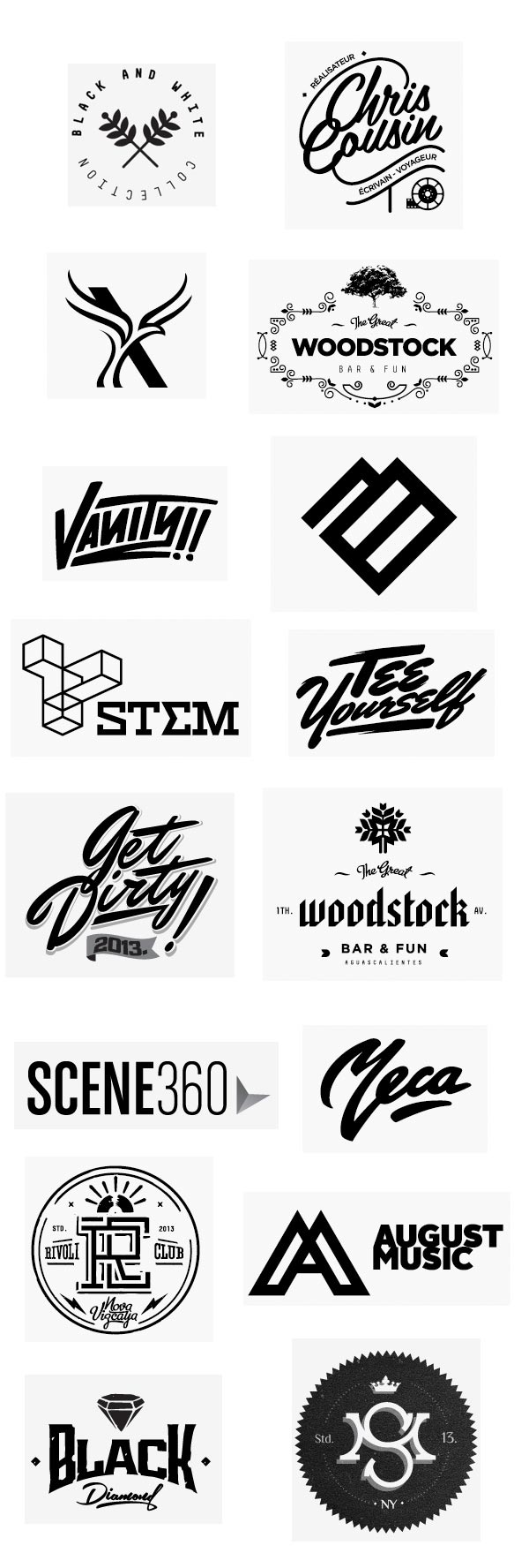 Black and White Logo Collection by Elias Mule