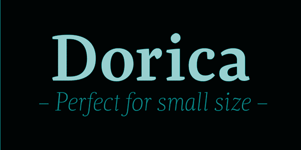 Dorica - Serif Text Font Family by Nootype