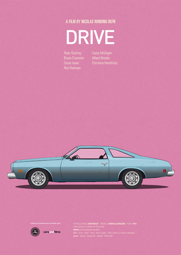 Drive - Cars and Films - Poster Series by Jesús Prudencio