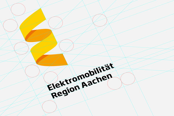 Elektromobilität Region Aachen - Logo Design - Student Project by Jann de Vries and Stefan Zimmermann