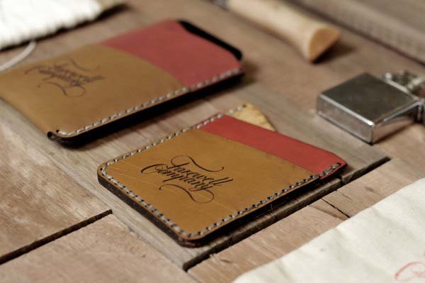 Etched wallets and iPhone cases