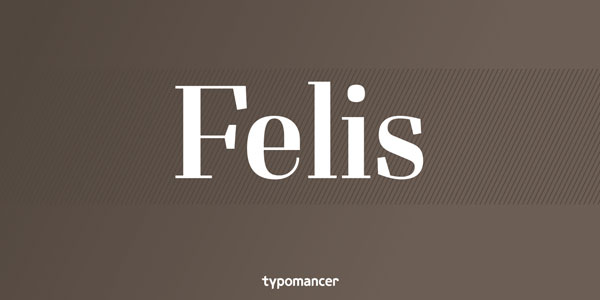Felis - Slab Serif Typeface by Typomancer
