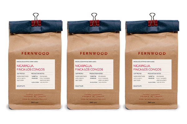 Fernwood Coffee Packaging Design by Glasfurd & Walker