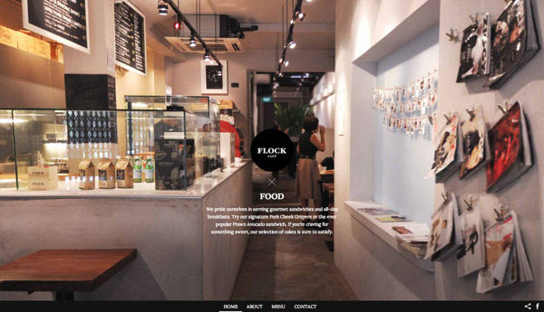 Flock Café - Website Design by Kilo Studio