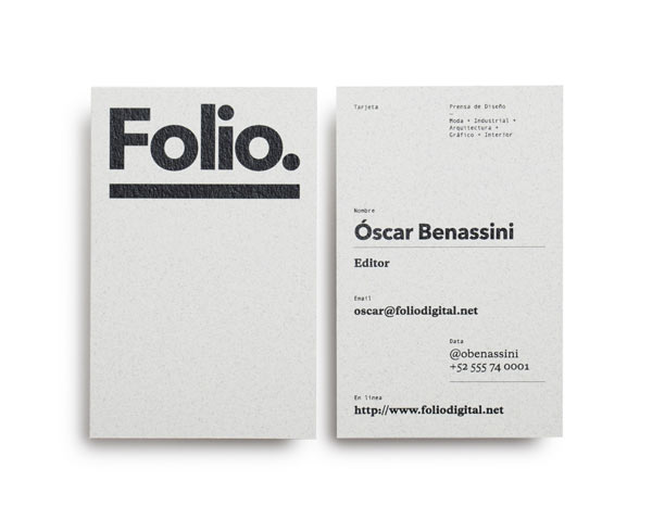 Folio. Identity Design by Face