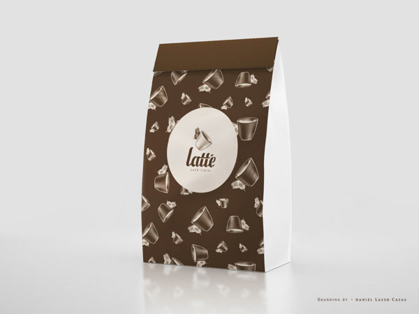 Latté Coffee Packaging Design by Daniel Lasso Casas