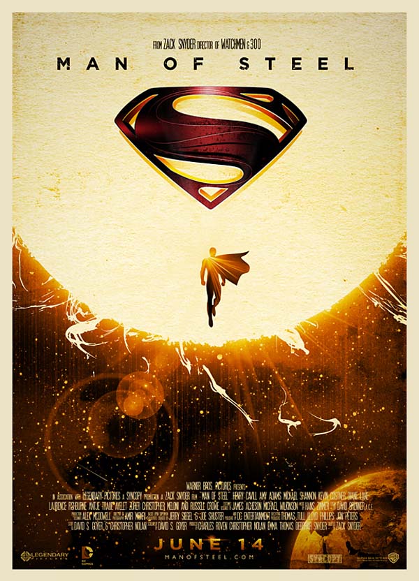 Man of Steel - Superman - Movie Poster Design by Niel Quisaba